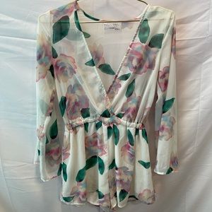 Audrey 3+1 Floral Romper